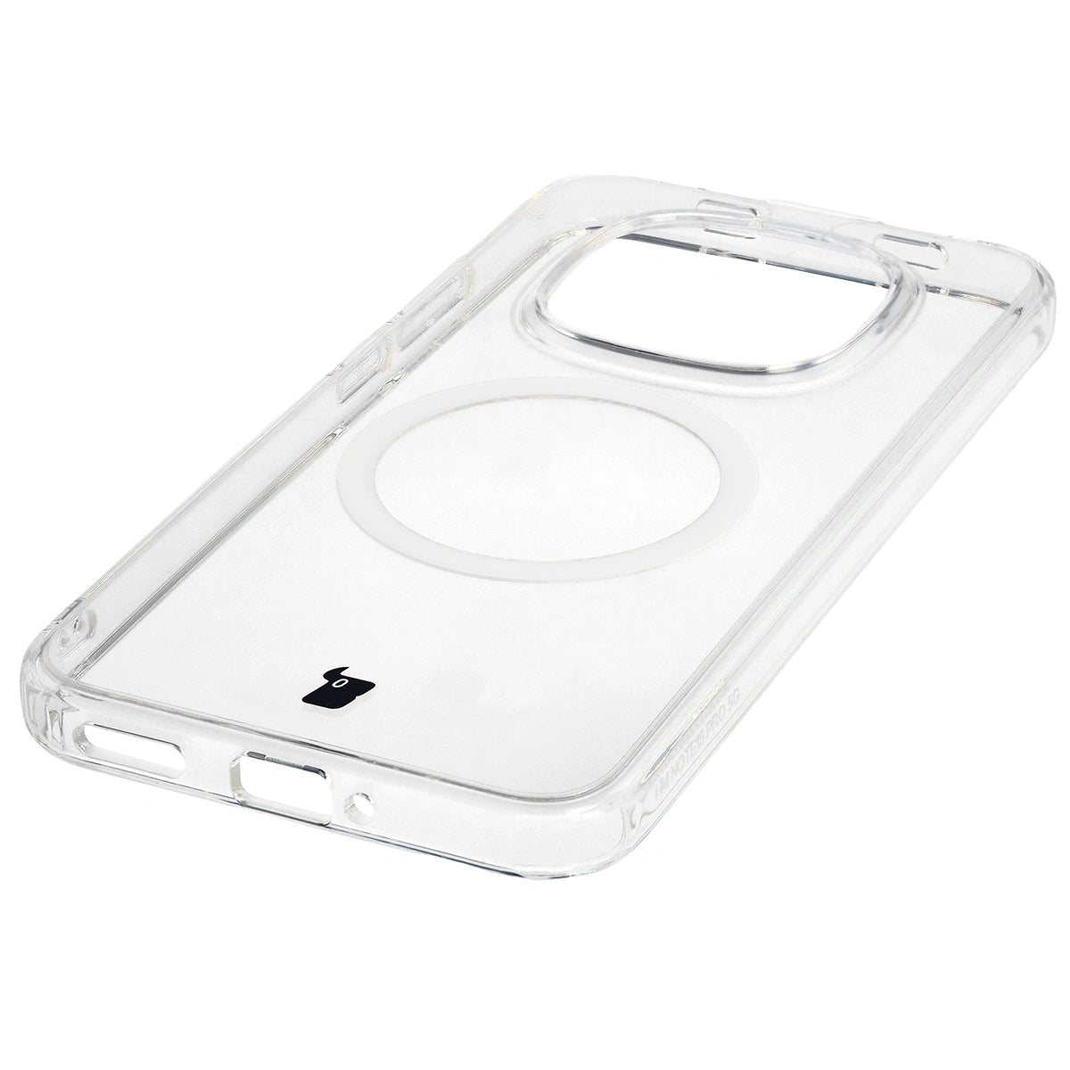 Handyhülle mit Magnetring für Xiaomi Redmi Note 15 Pro 5G, Bizon Case CrystalO, Transparent