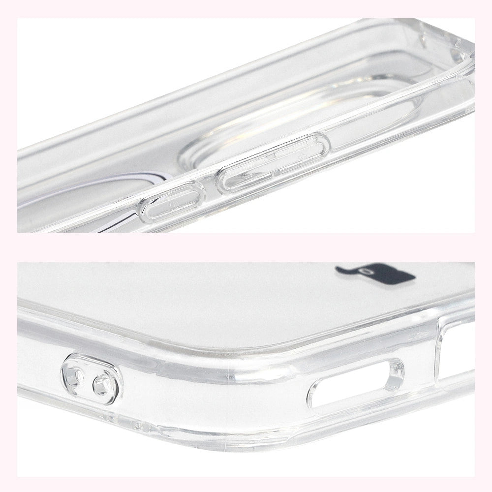 Handyhülle mit Magnetring für Xiaomi Redmi Note 15 Pro Plus 5G / Poco M8 Pro, Bizon Case CrystalO, Transparent