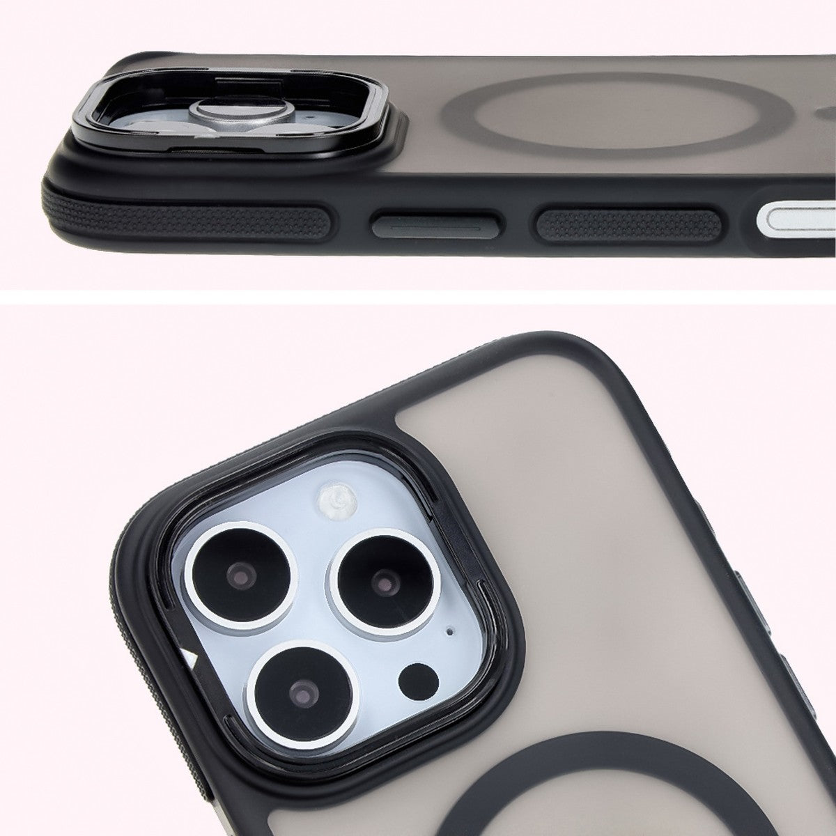 EASSGU IPhone 16 Pro Flip Hülle Aus PU-Leder – Mit 3 Kartenfächern, Münzfach, Magnetverschluss & Ständer