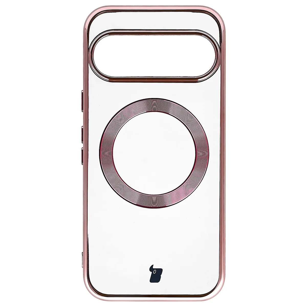 Handyhülle mit Magnetring für Google Pixel 10 / 10 Pro, Bizon Case EduardO, Transparent-Rosa