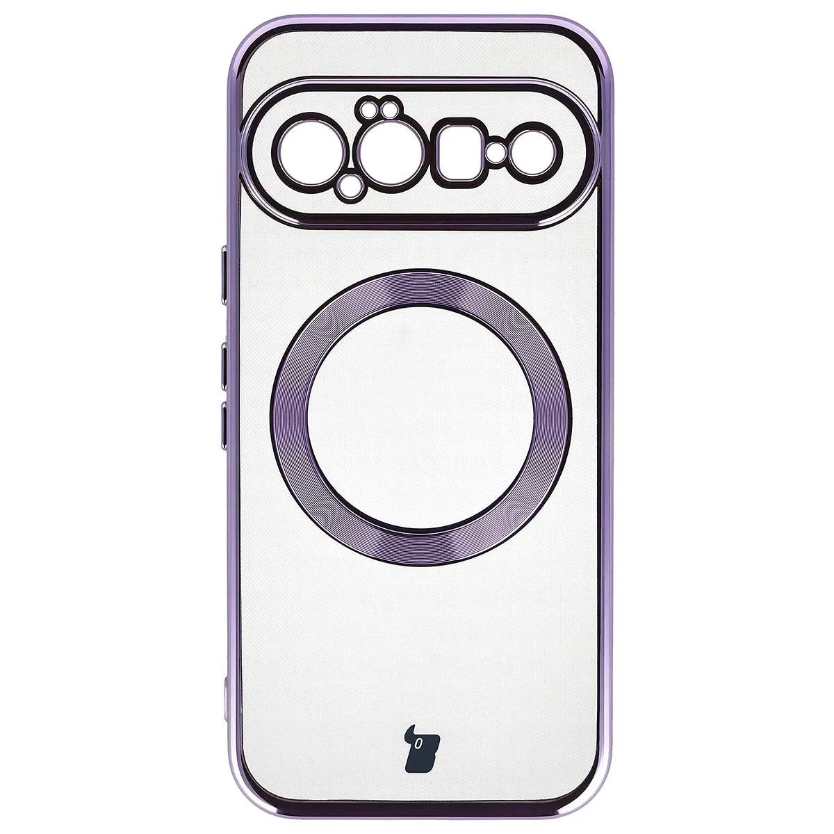 Handyhülle mit Magnetring für Google Pixel 11, Bizon Case EduardO, Transparent-Violet