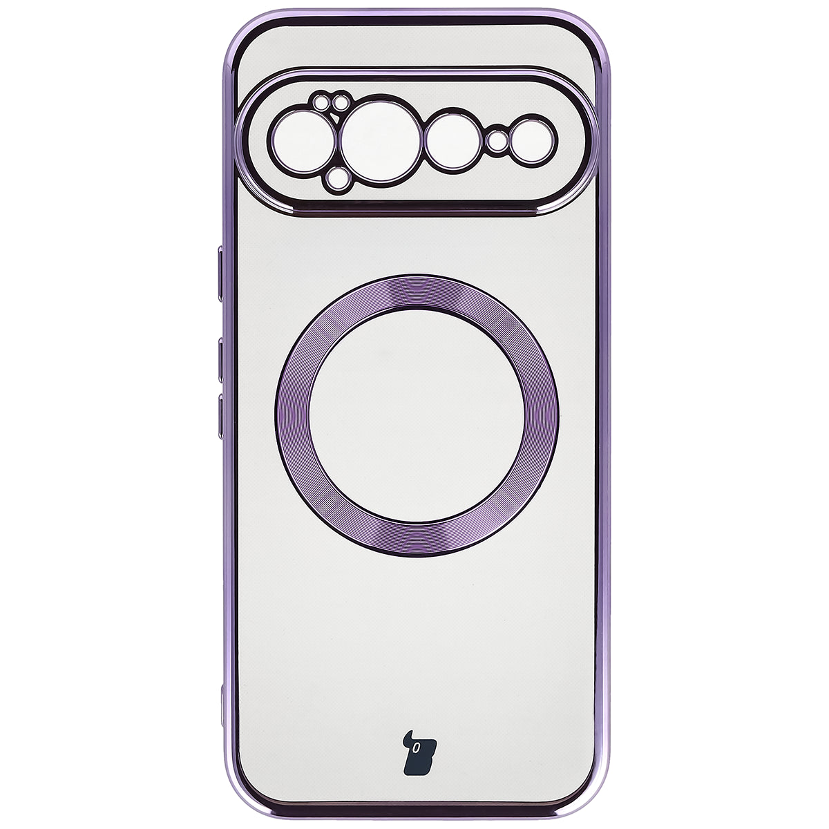 Handyhülle mit Magnetring für Google Pixel 11 Pro XL, Bizon Case EduardO, Transparent-Violet