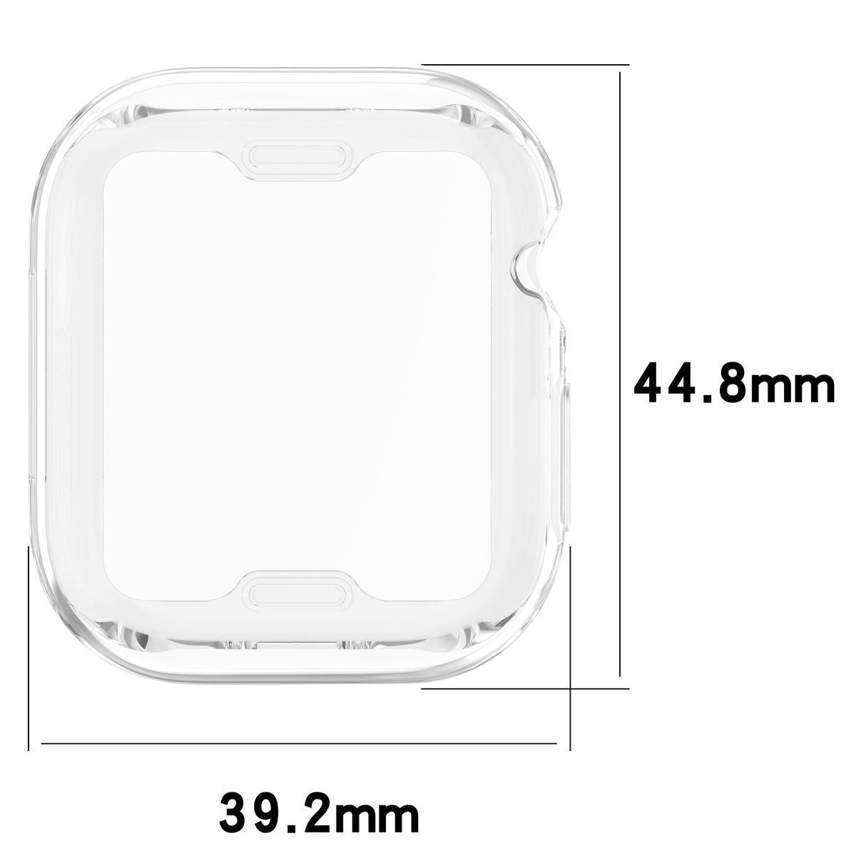 Schutzhülle für Apple Watch 11 / 10 (42mm), Bizon Case Watch Felipe, Transparent
