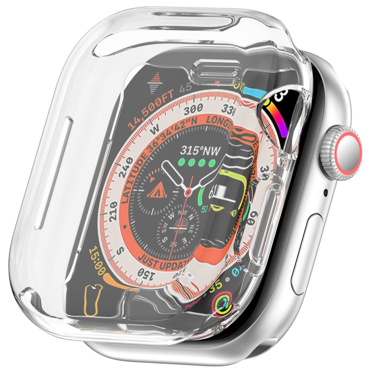 Schutzhülle für Apple Watch 11 / 10 (42mm), Bizon Case Watch Felipe, Transparent