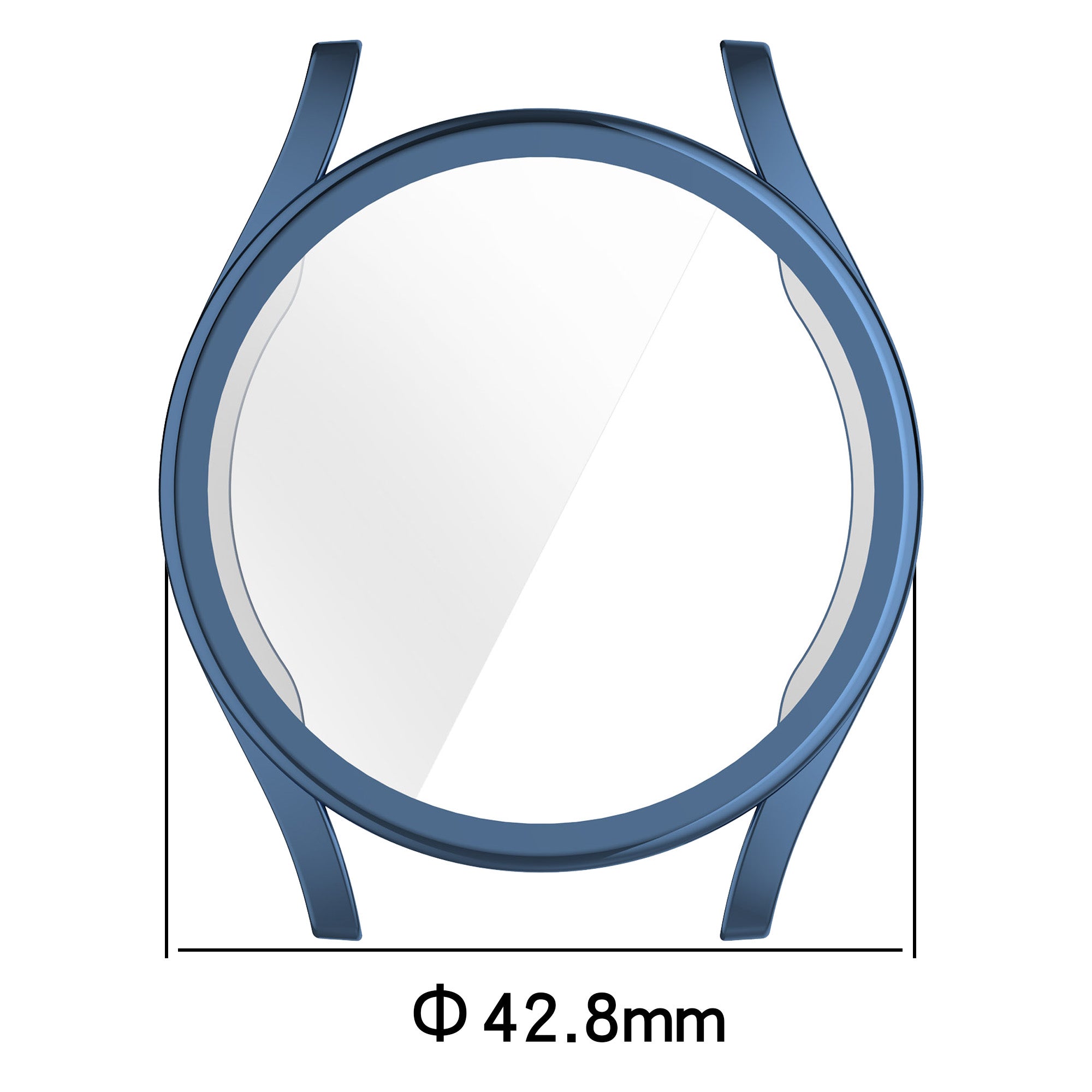 Schutzhülle für Galaxy Watch 7 40 mm, Bizon Case Watch Felipe, Blau
