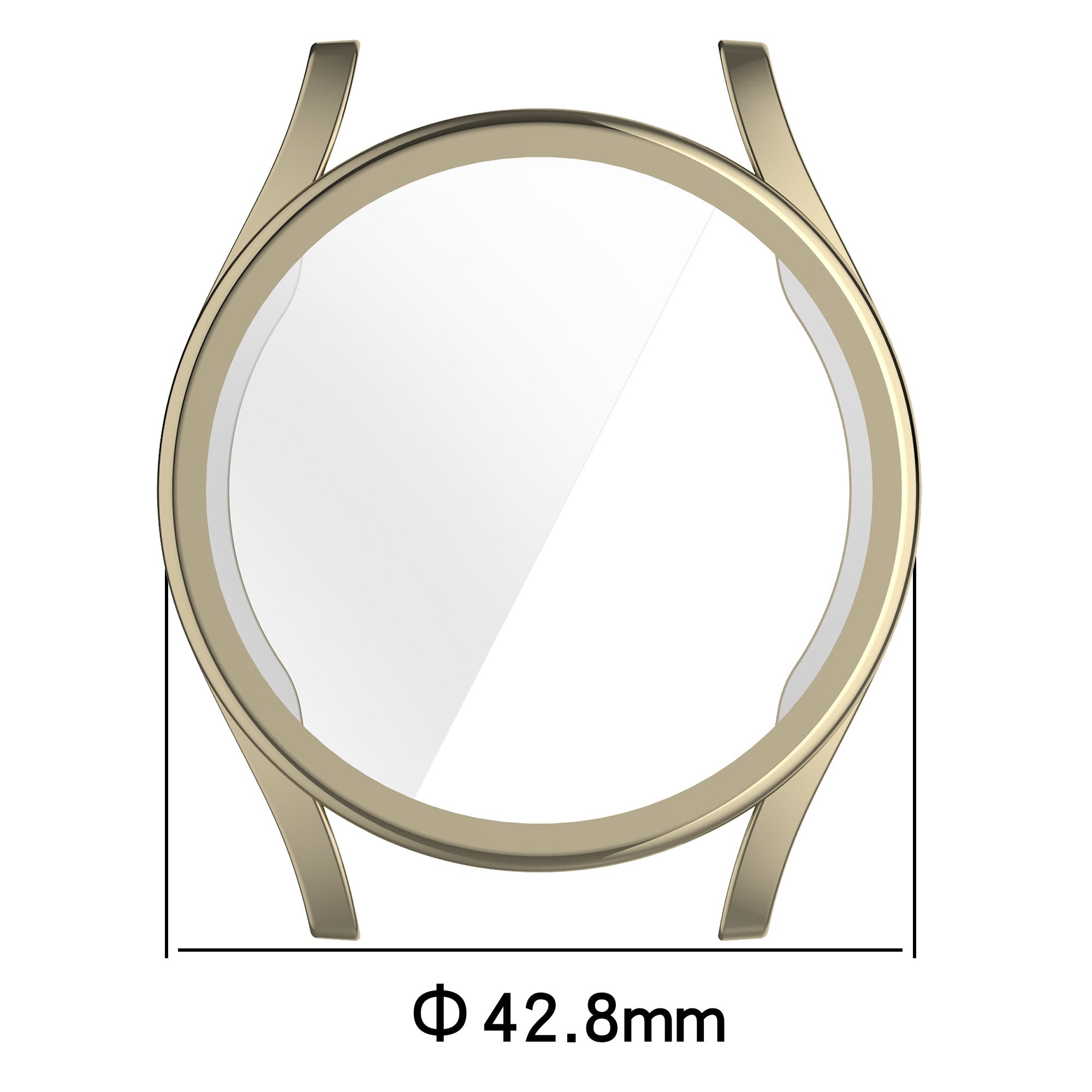 Schutzhülle für Galaxy Watch 7 40 mm, Bizon Case Watch Felipe, Golden