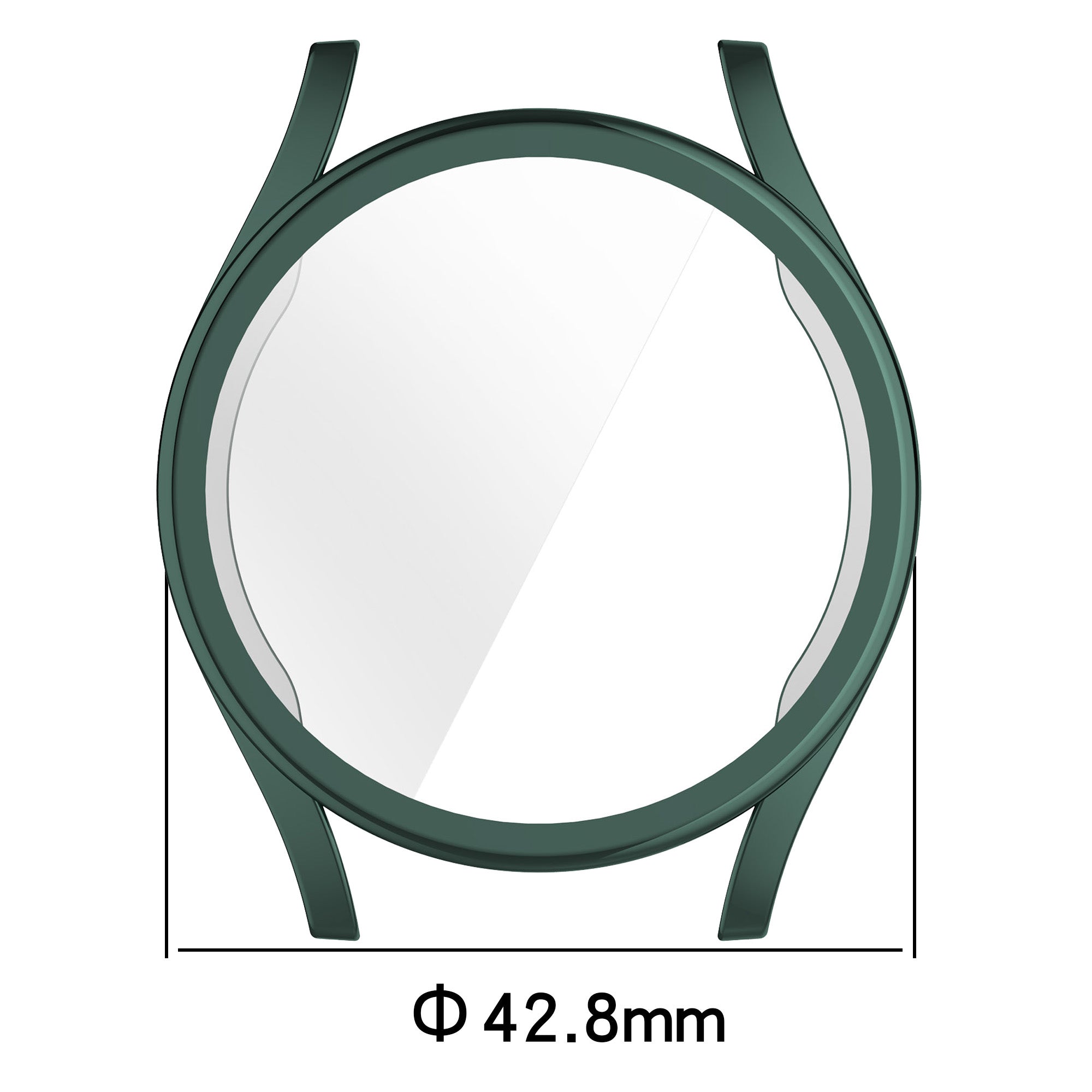 Schutzhülle für Galaxy Watch 7 40 mm, Bizon Case Watch Felipe, Grün