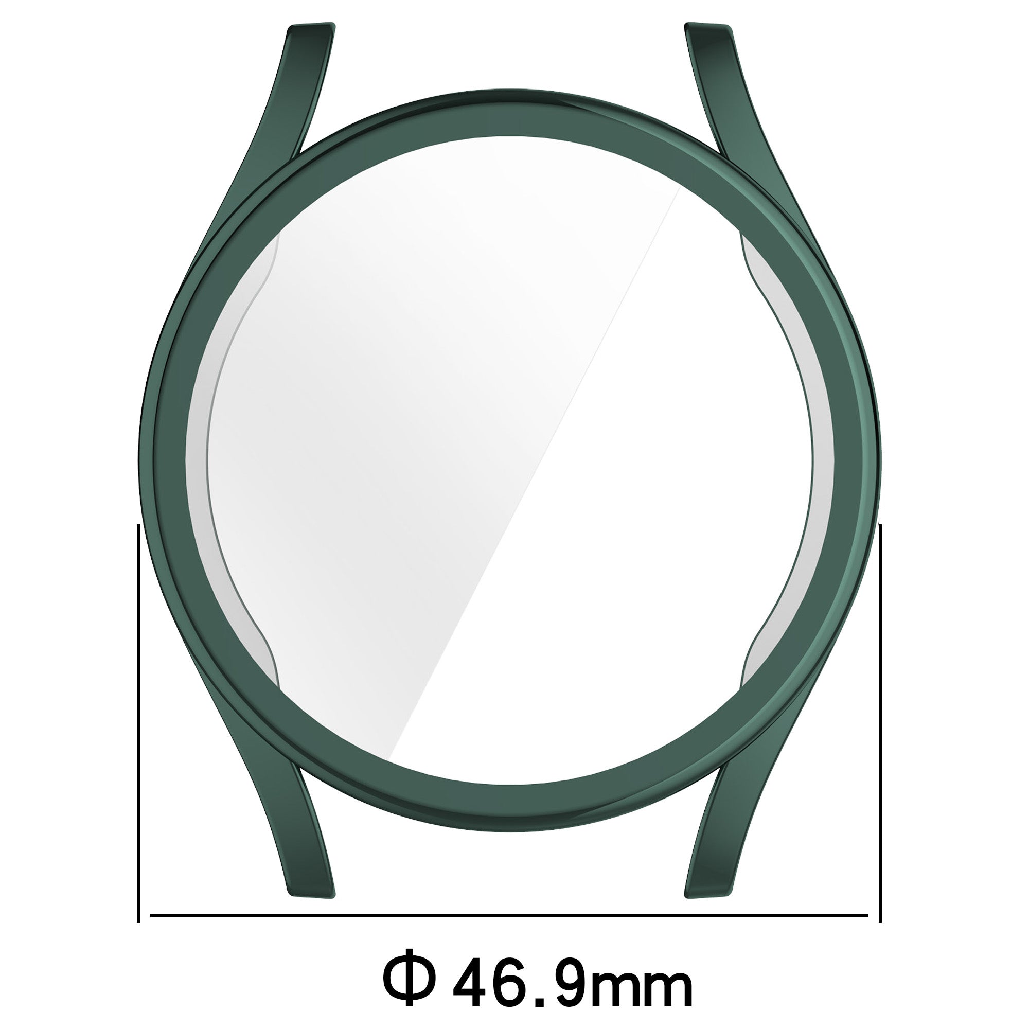 Schutzhülle für Galaxy Watch 7 44 mm, Bizon Case Watch Felipe, Grün