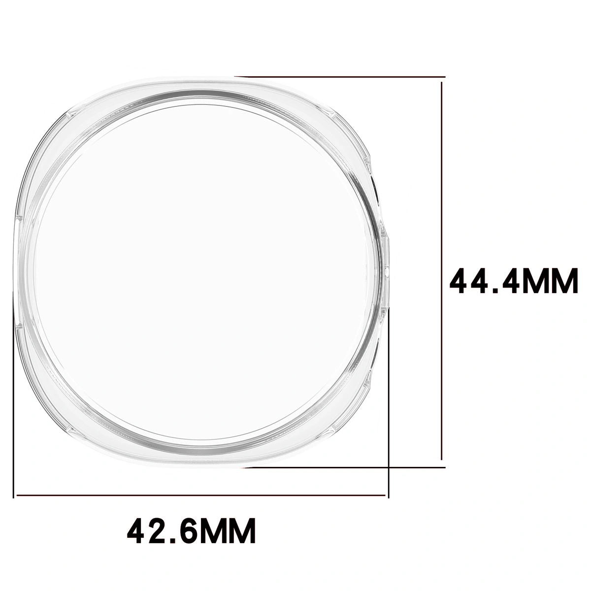 Schutzhülle für Galaxy Watch 8 40 mm, Bizon Case Watch Felipe, Transparent