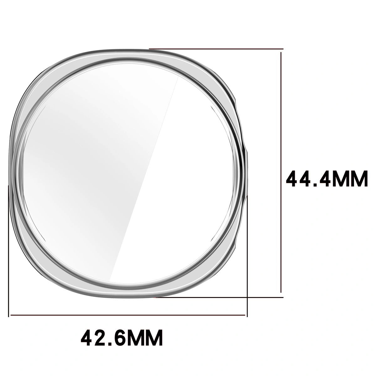 Schutzhülle für Galaxy Watch 8 40 mm, Bizon Case Watch Felipe, Silbern