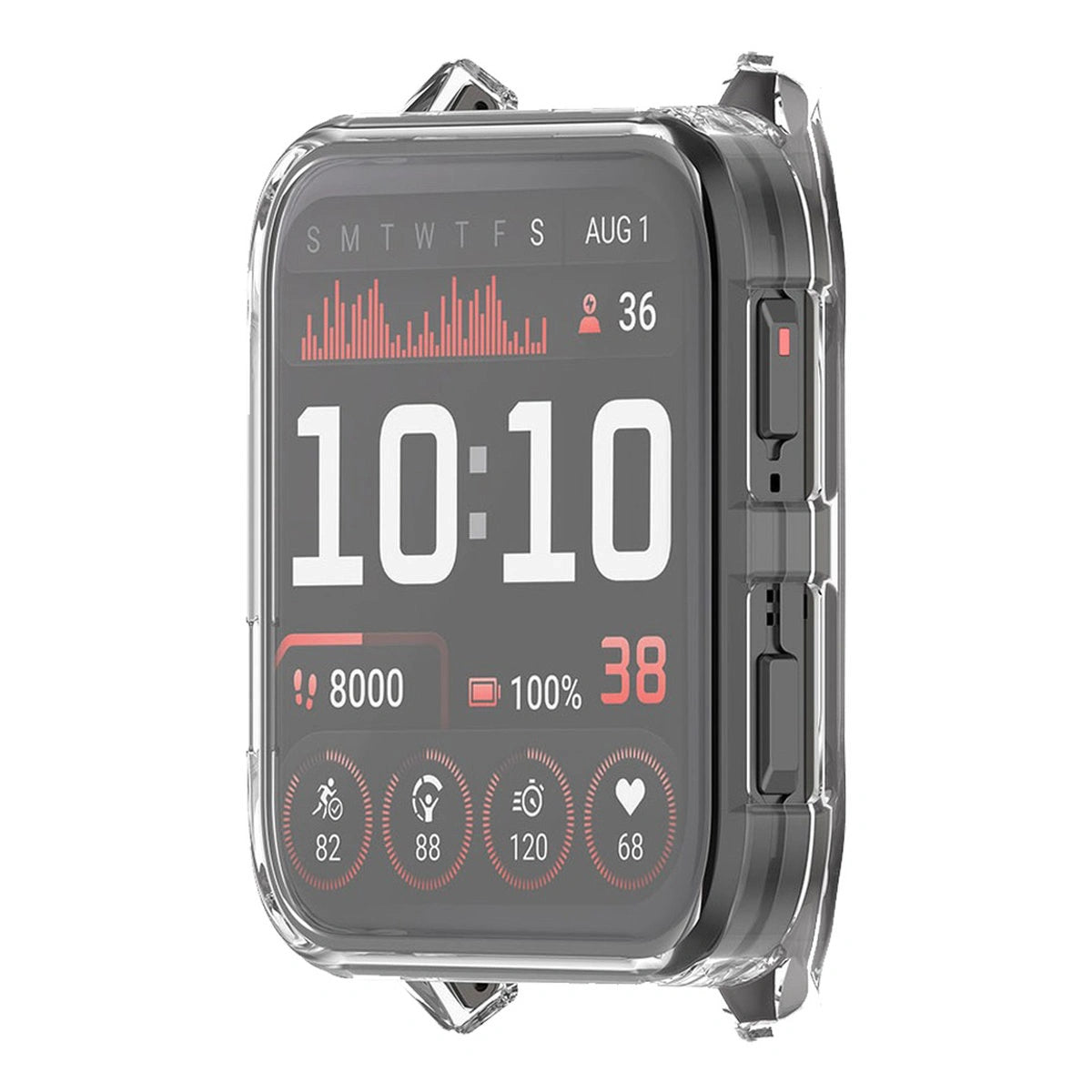 Schutzhülle für Garmin Venu X1, Bizon Case Watch Felipe, Transparent