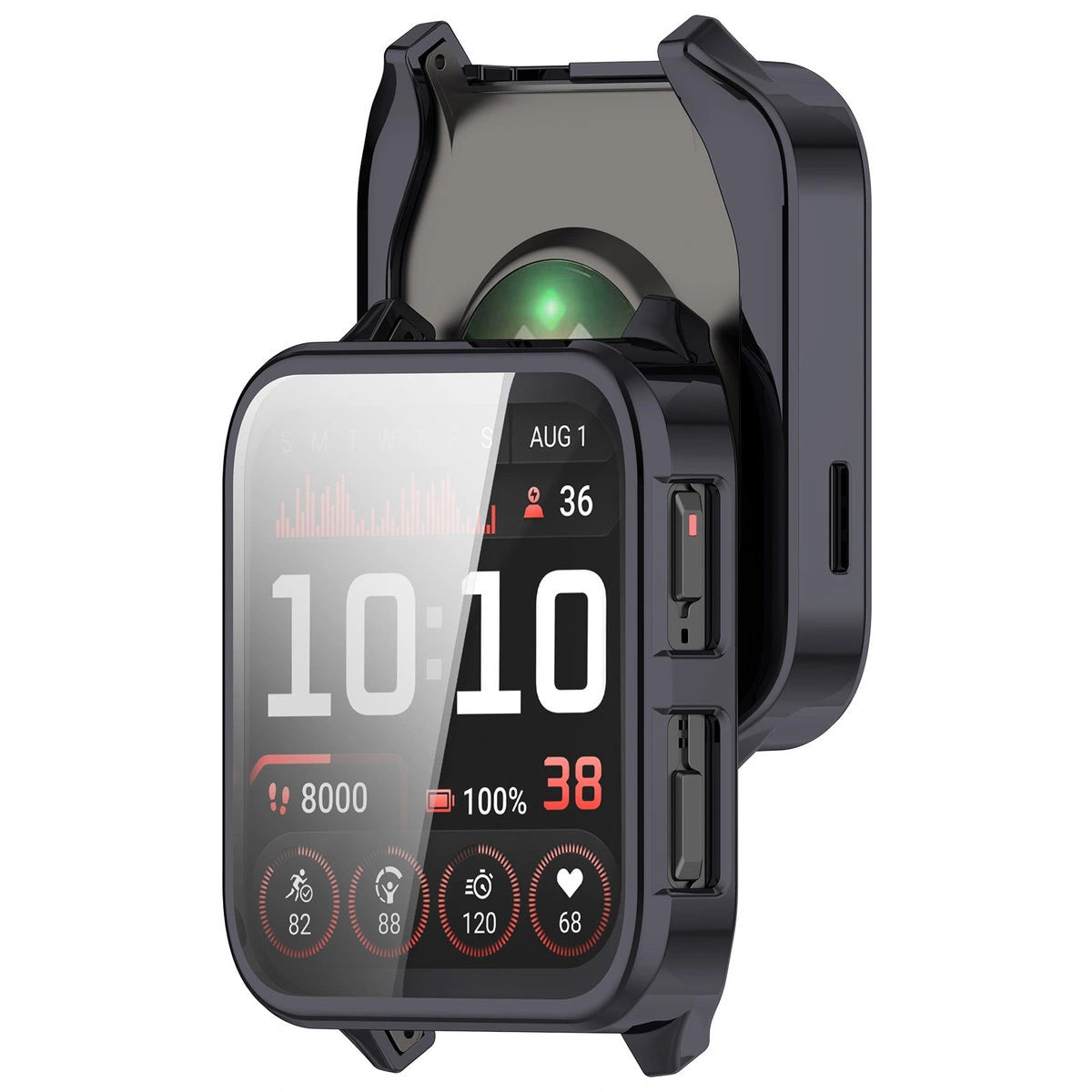 Schutzhülle für Garmin Venu X1, Bizon Case Watch Felipe, Grau