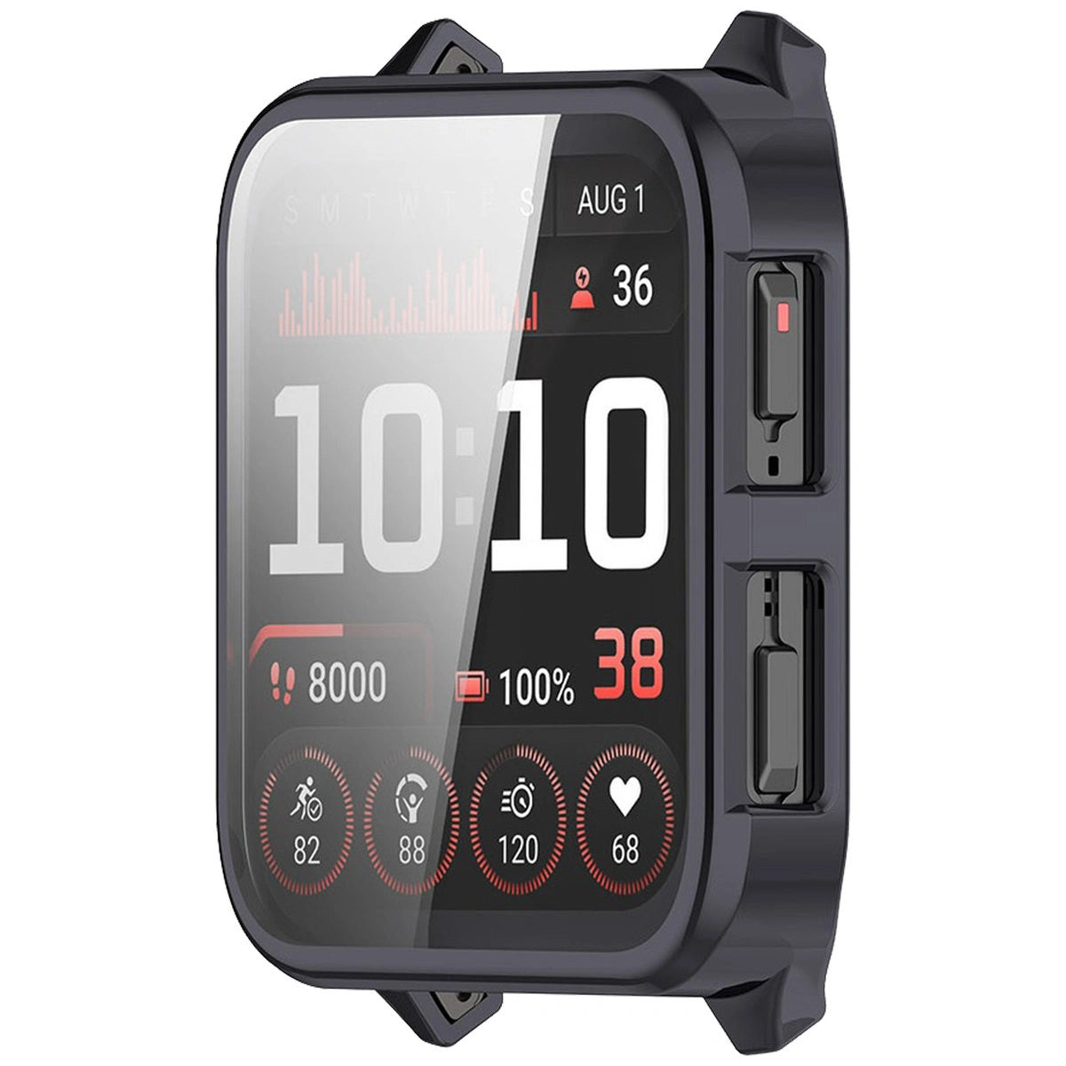 Schutzhülle für Garmin Venu X1, Bizon Case Watch Felipe, Grau