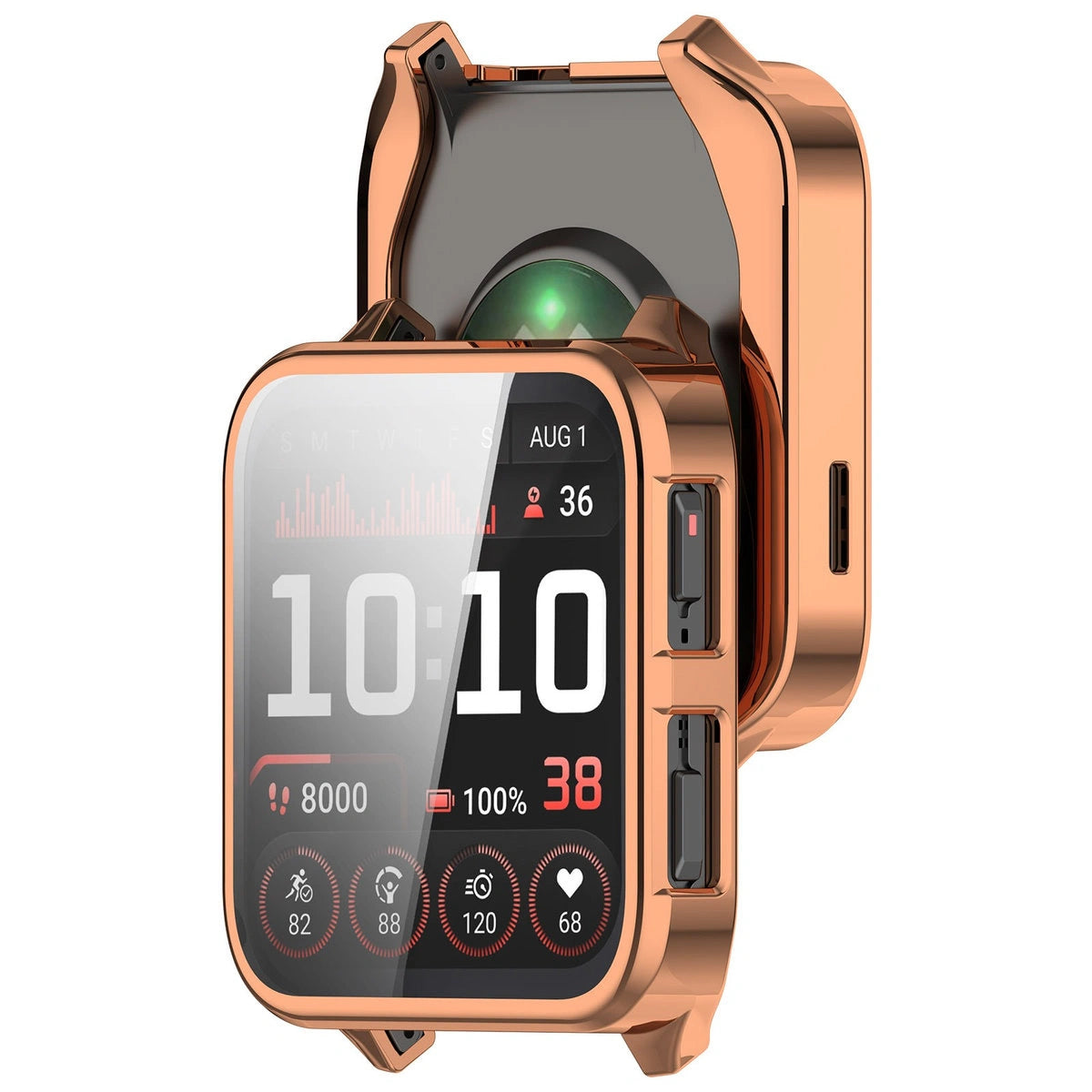 Schutzhülle für Garmin Venu X1, Bizon Case Watch Felipe, Rosegold