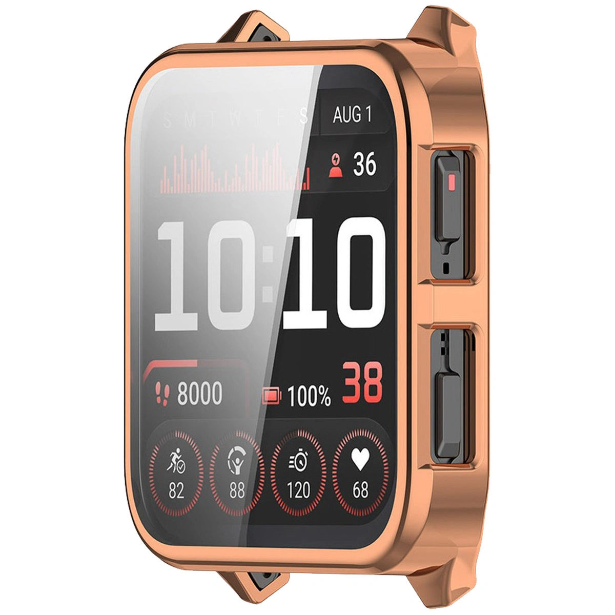 Schutzhülle für Garmin Venu X1, Bizon Case Watch Felipe, Rosegold