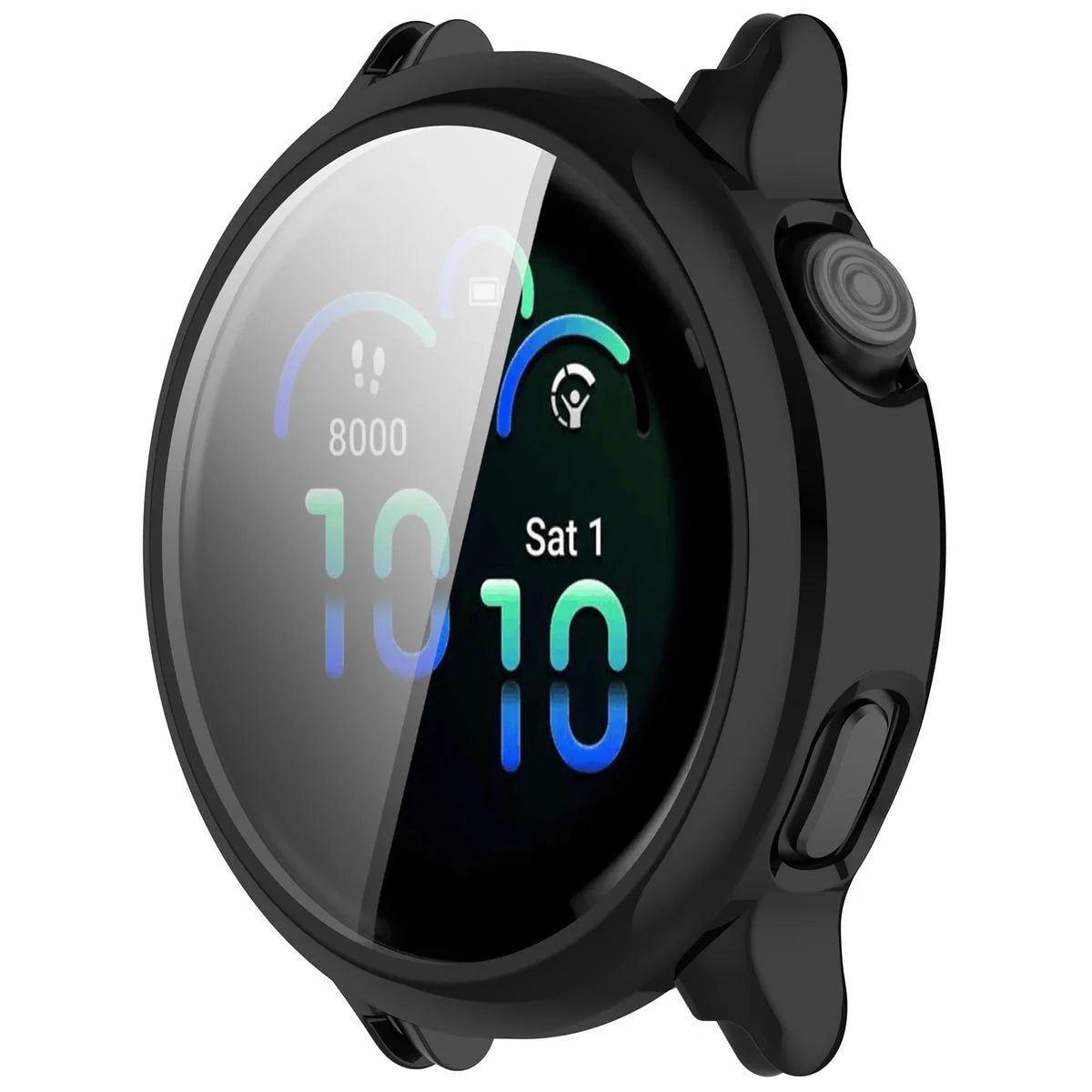 Schutzhülle für Garmin Vivoactive 6, Bizon Case Watch Felipe, Schwarz