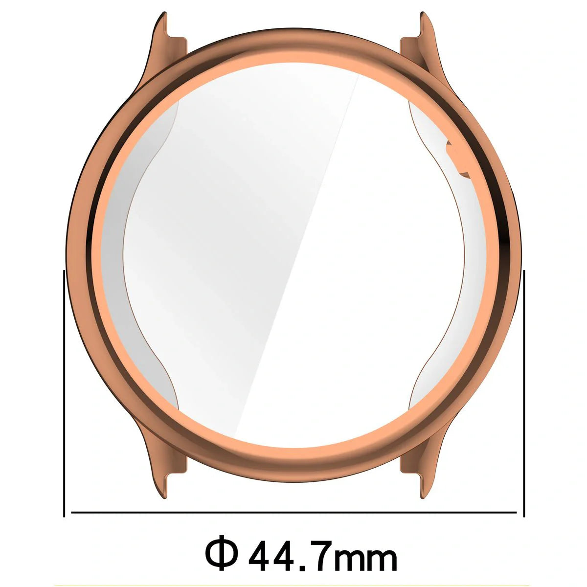 Schutzhülle für Garmin Vivoactive 6, Bizon Case Watch Felipe, Rosegold
