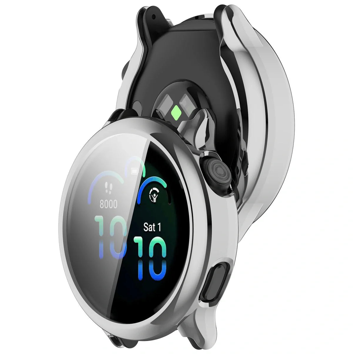 Schutzhülle für Garmin Vivoactive 6, Bizon Case Watch Felipe, Silbern
