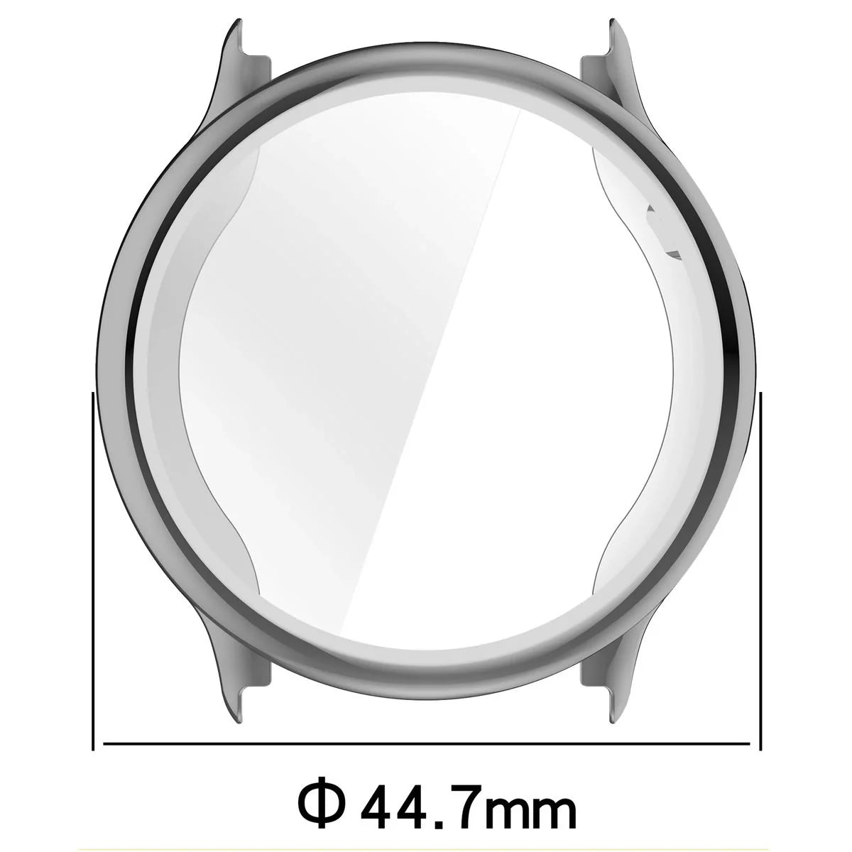 Schutzhülle für Garmin Vivoactive 6, Bizon Case Watch Felipe, Silbern