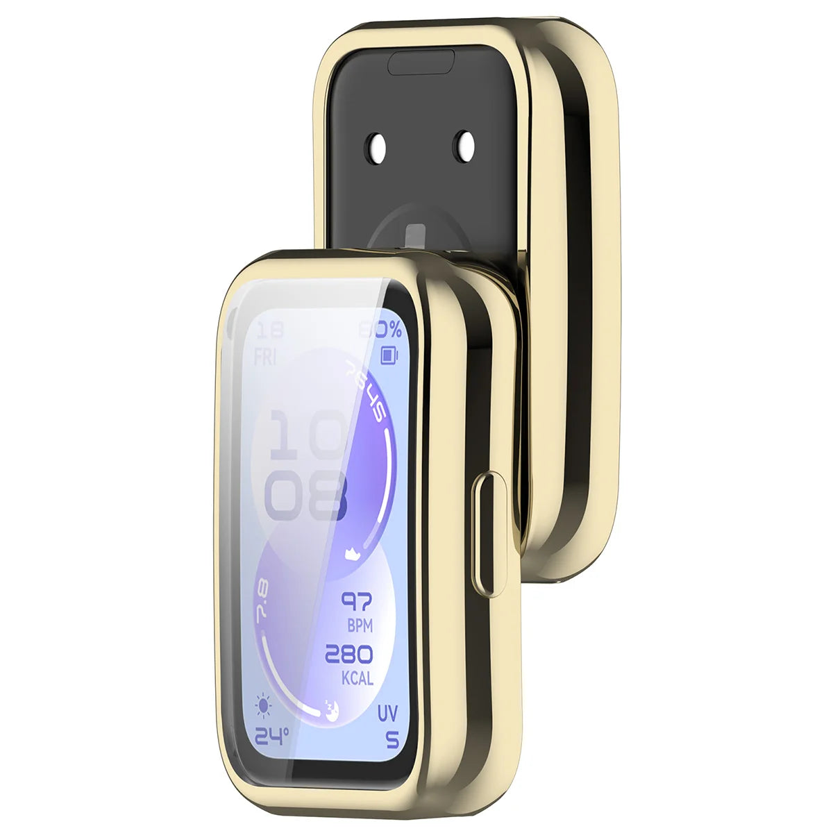 Schutzhülle für Huawei Band 11, Bizon Case Watch Felipe, Golden