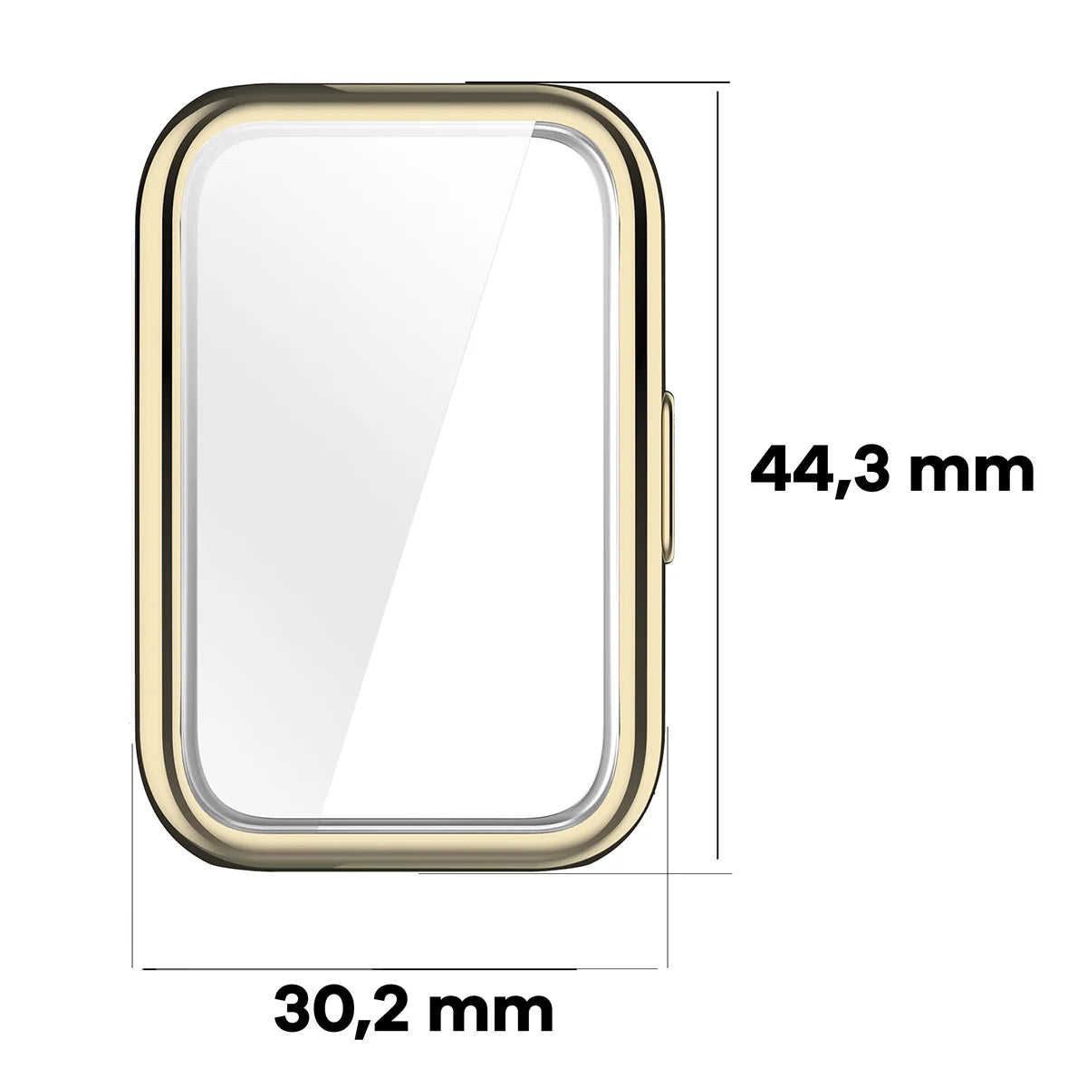 Schutzhülle für Huawei Band 11, Bizon Case Watch Felipe, Golden