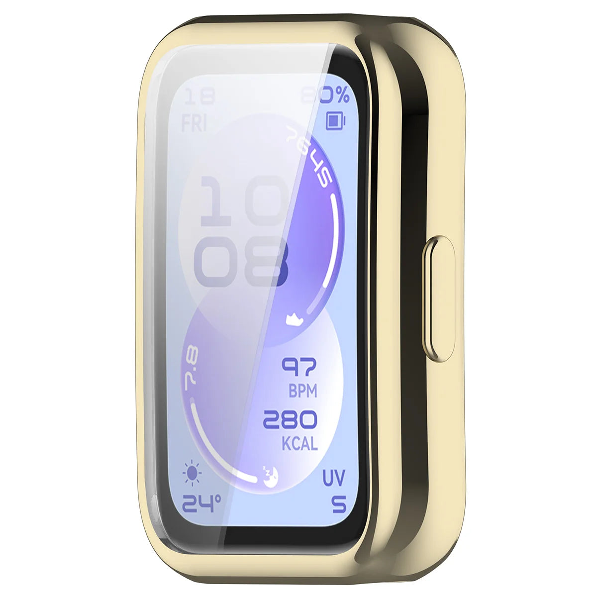 Schutzhülle für Huawei Band 11, Bizon Case Watch Felipe, Golden