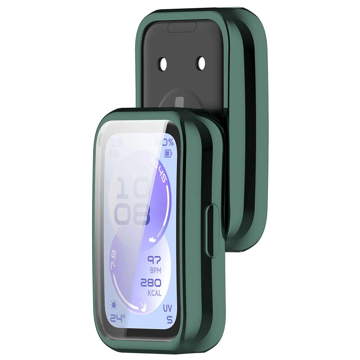 Schutzhülle für Huawei Band 11, Bizon Case Watch Felipe, Grün