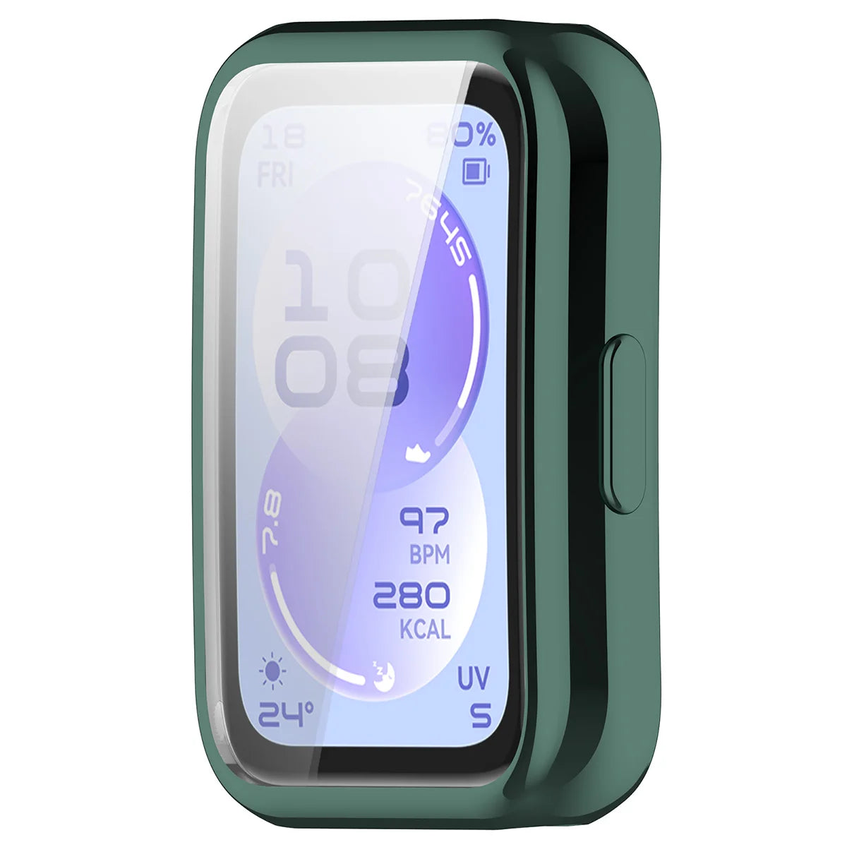 Schutzhülle für Huawei Band 11, Bizon Case Watch Felipe, Grün