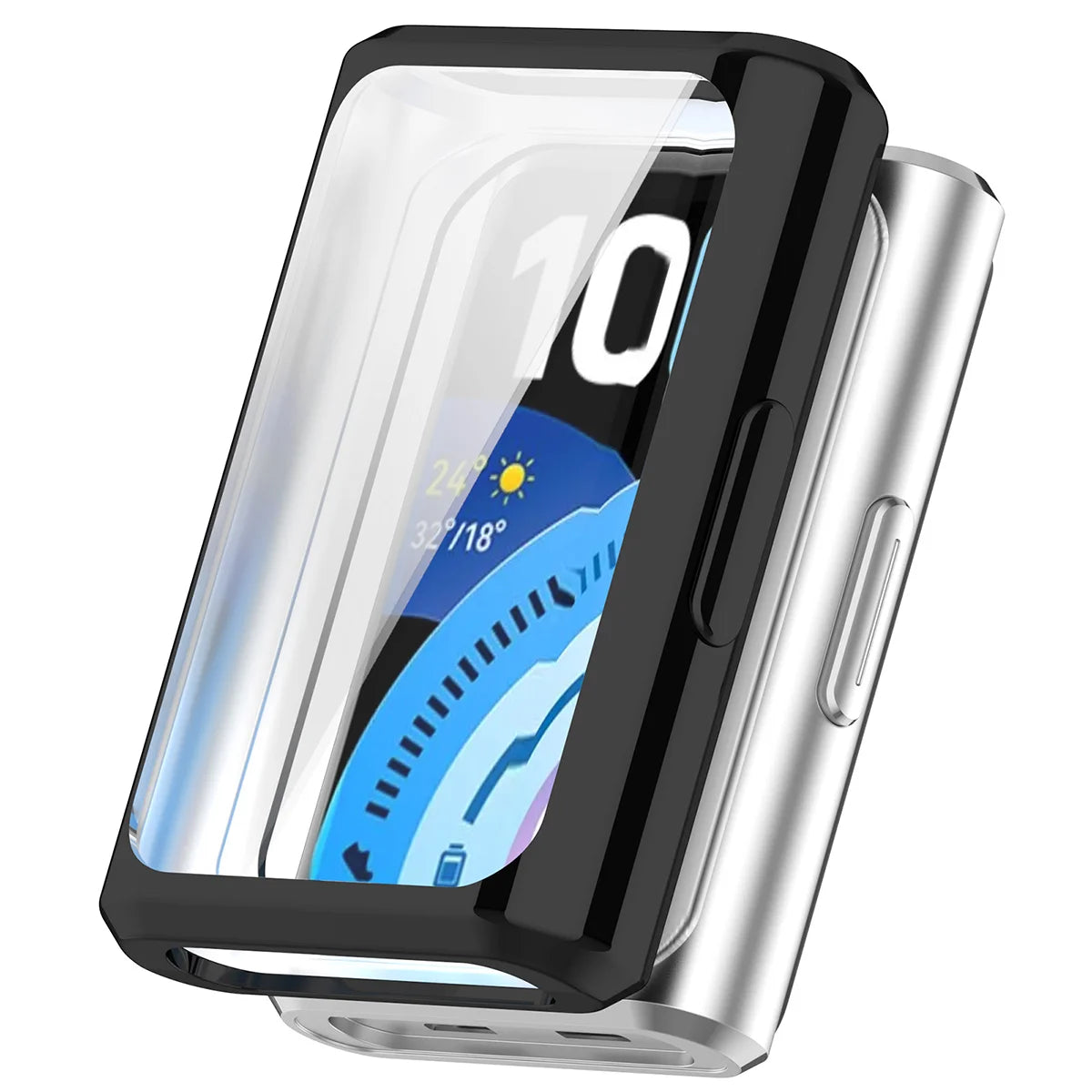 Schutzhülle für Huawei Band 11 Pro, Bizon Case Watch Felipe, Schwarz