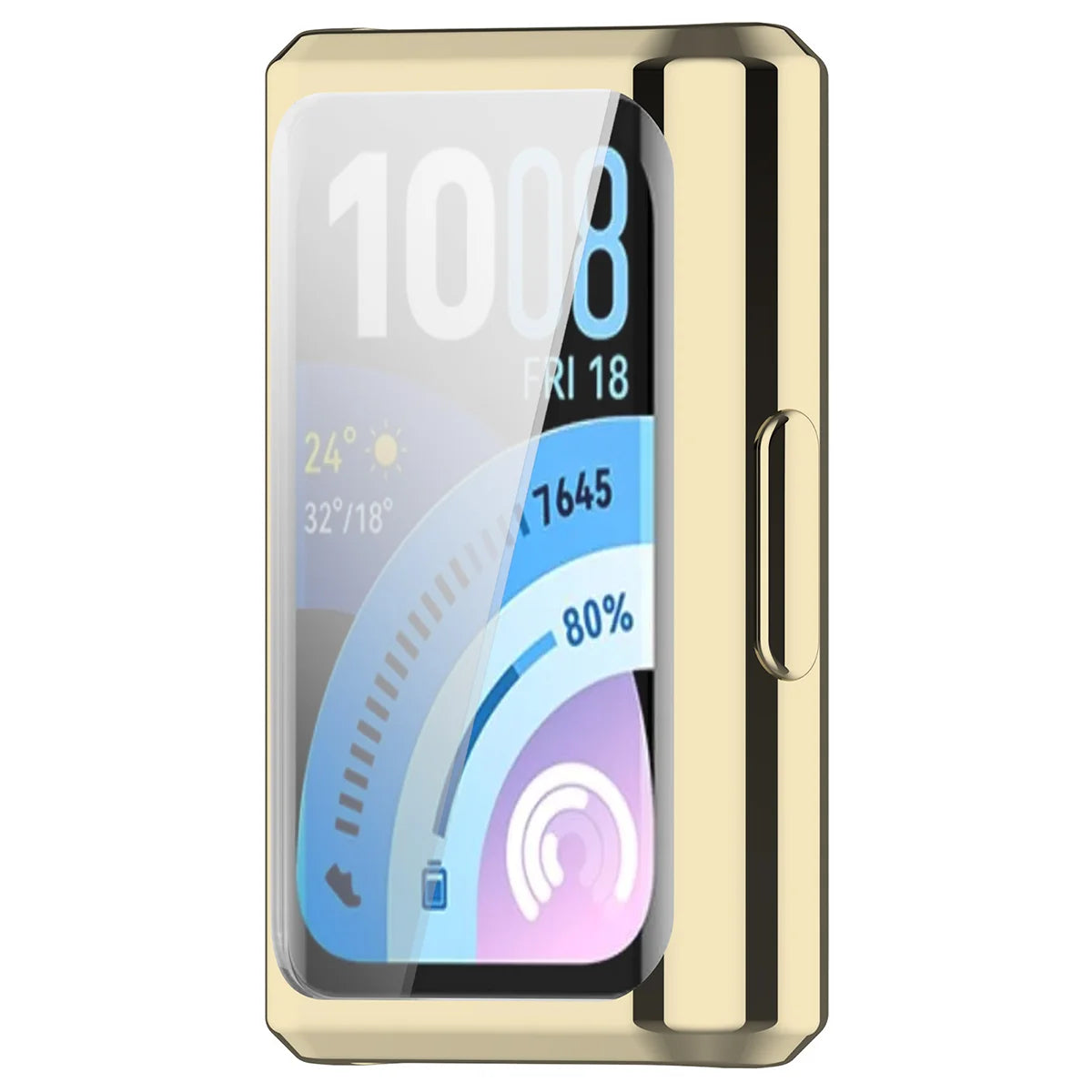 Schutzhülle für Huawei Band 11 Pro, Bizon Case Watch Felipe, Golden