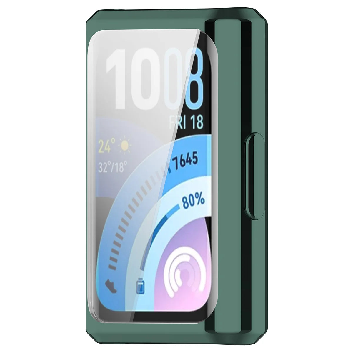 Schutzhülle für Huawei Band 11 Pro, Bizon Case Watch Felipe, Grün