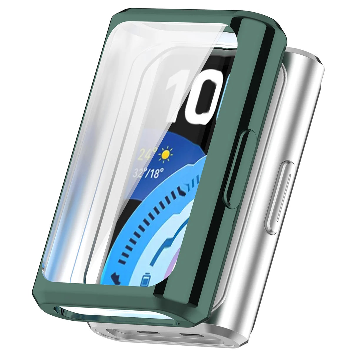 Schutzhülle für Huawei Band 11 Pro, Bizon Case Watch Felipe, Grün