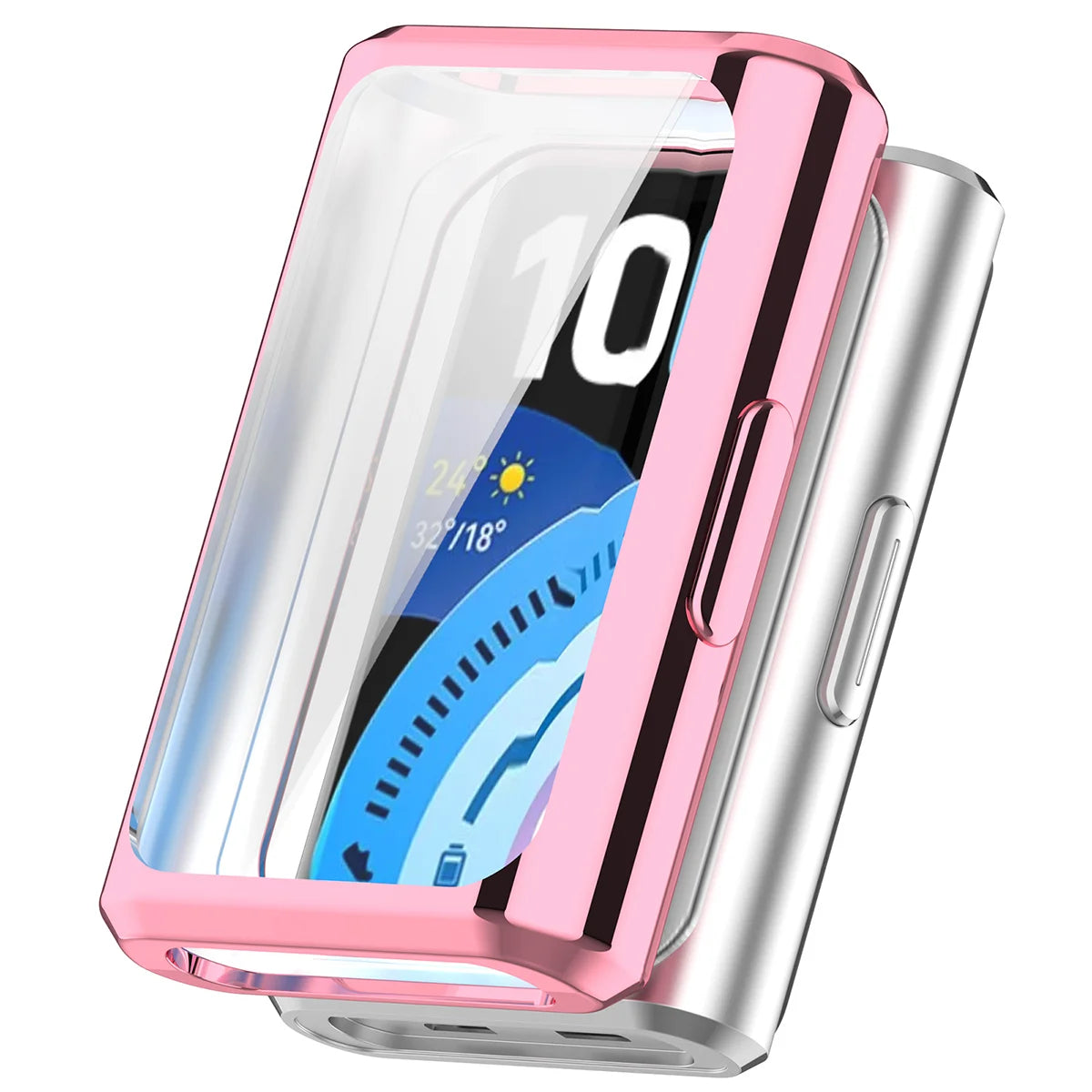 Schutzhülle für Huawei Band 11 Pro, Bizon Case Watch Felipe, Rosa