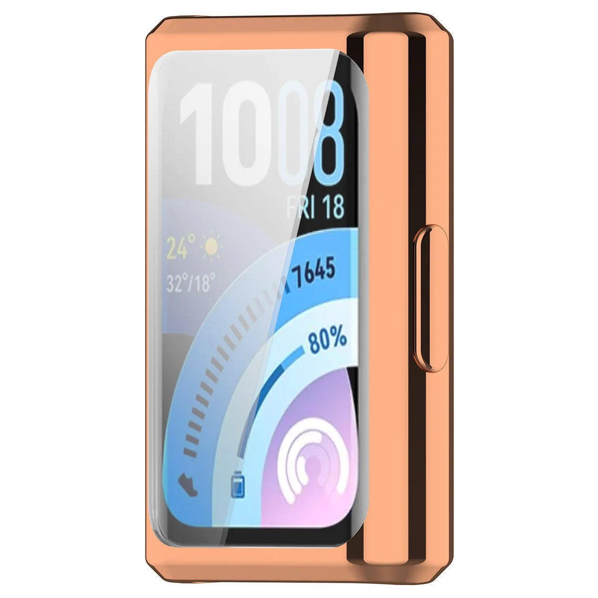 Schutzhülle für Huawei Band 11 Pro, Bizon Case Watch Felipe, Rosegold