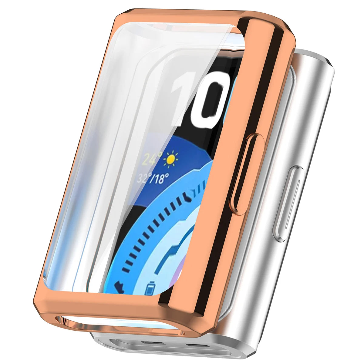 Schutzhülle für Huawei Band 11 Pro, Bizon Case Watch Felipe, Rosegold