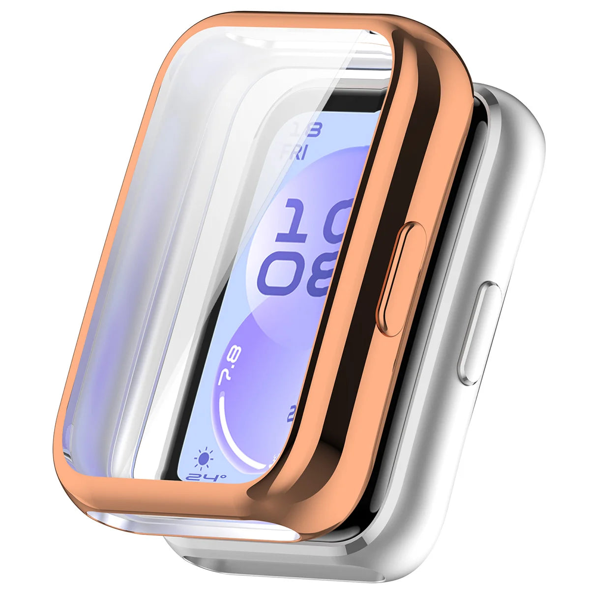 Schutzhülle für Huawei Band 11, Bizon Case Watch Felipe, Rosegold