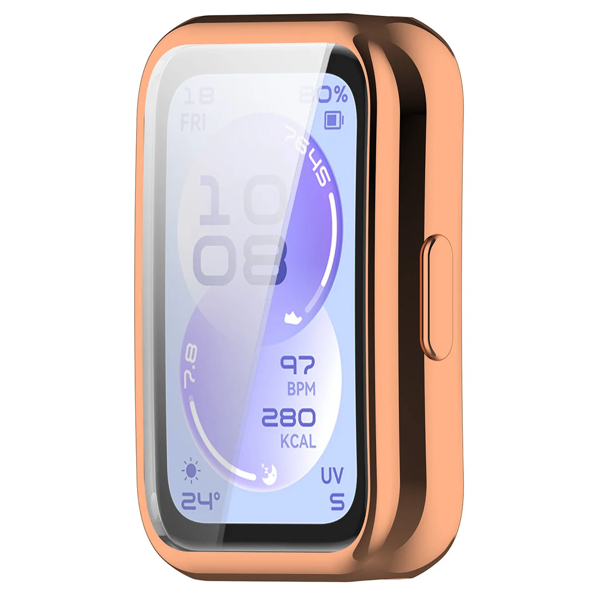Schutzhülle für Huawei Band 11, Bizon Case Watch Felipe, Rosegold