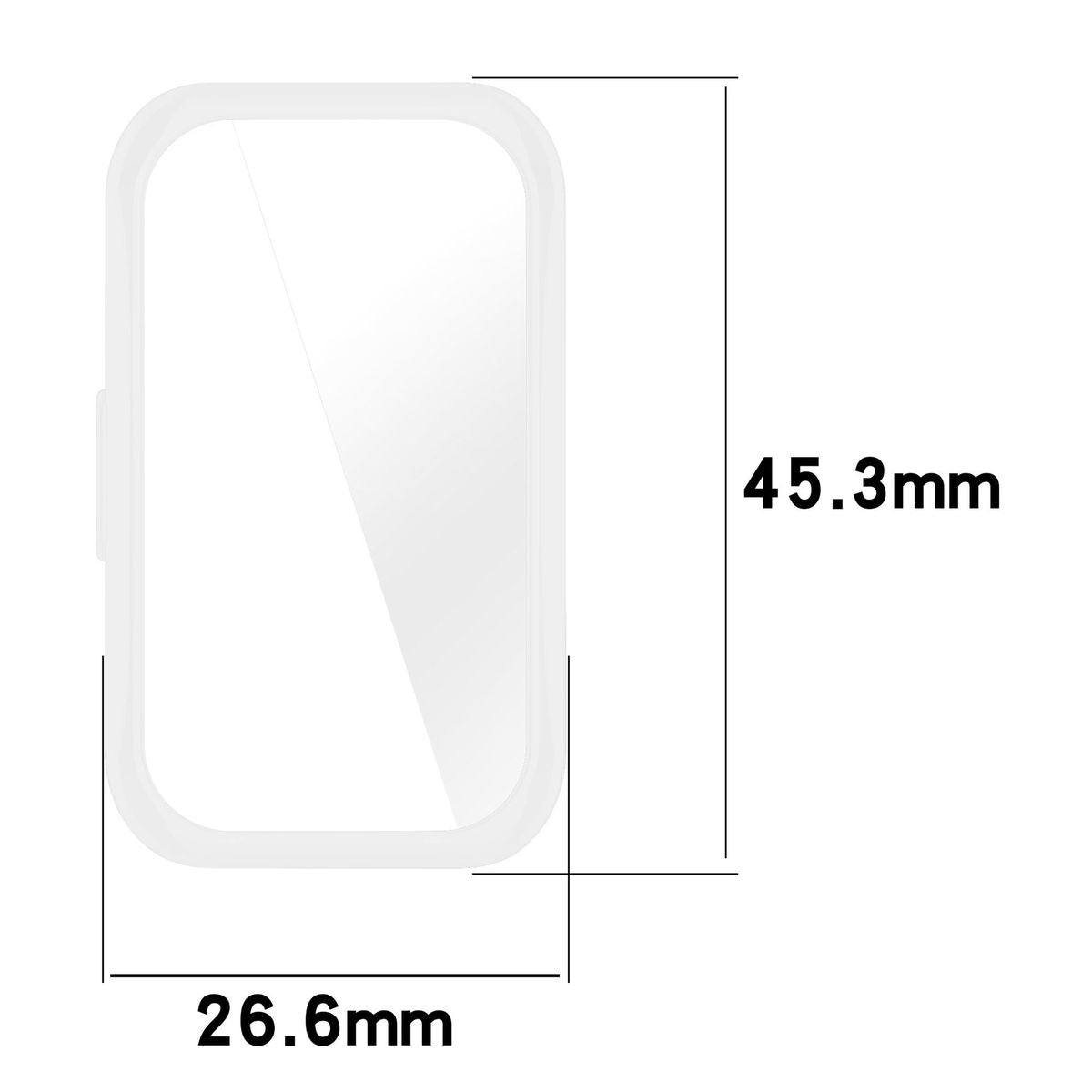 Schutzhülle für Huawei Band 9 / Band 8, Bizon Case Watch Felipe, Transparent