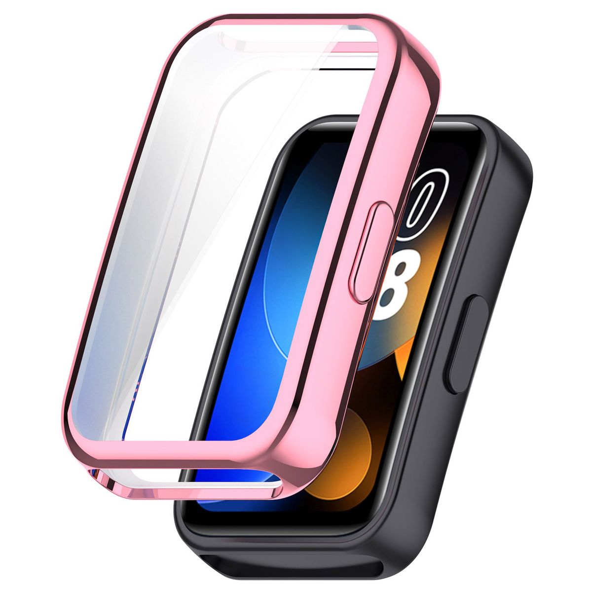 Schutzhülle für Huawei Band 9 / Band 8, Bizon Case Watch Felipe, Rosa