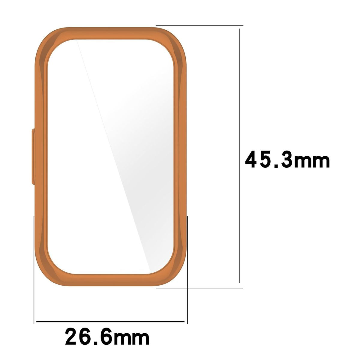 Schutzhülle für Huawei Band 9 / Band 8, Bizon Case Watch Felipe, Roségold