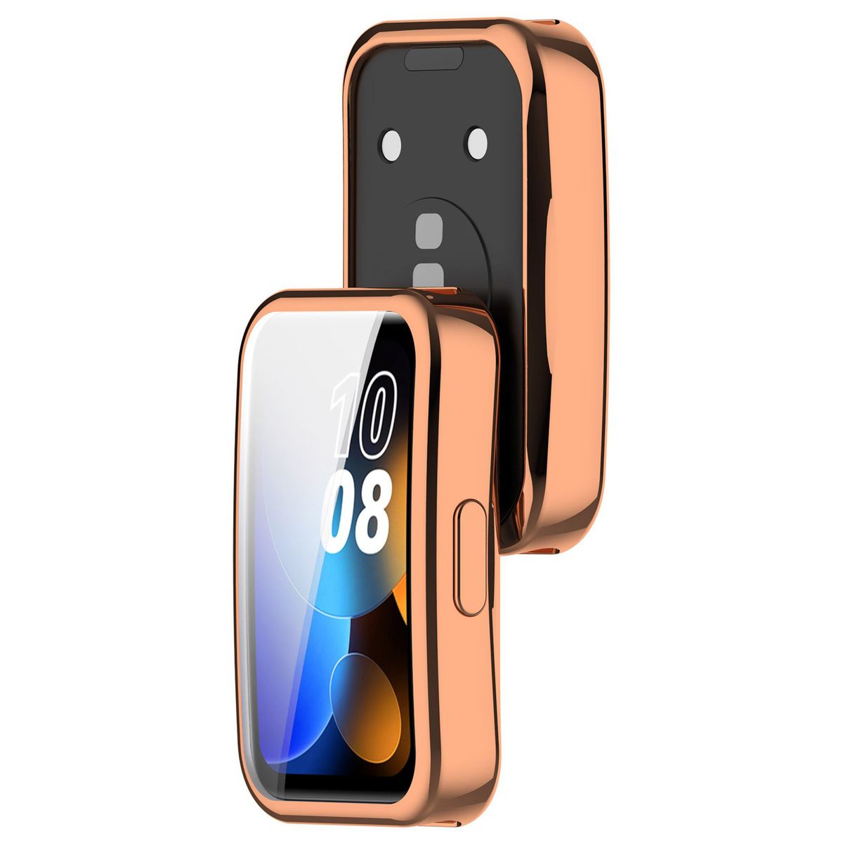 Schutzhülle für Huawei Band 9 / Band 8, Bizon Case Watch Felipe, Roségold