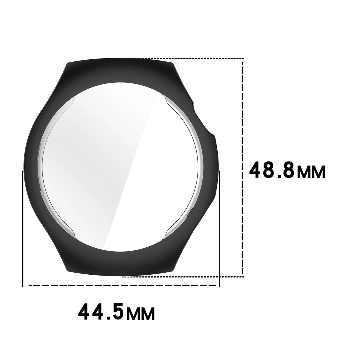 Schutzhülle für Huawei Watch 5 42mm, Bizon Case Watch Felipe, Schwarz