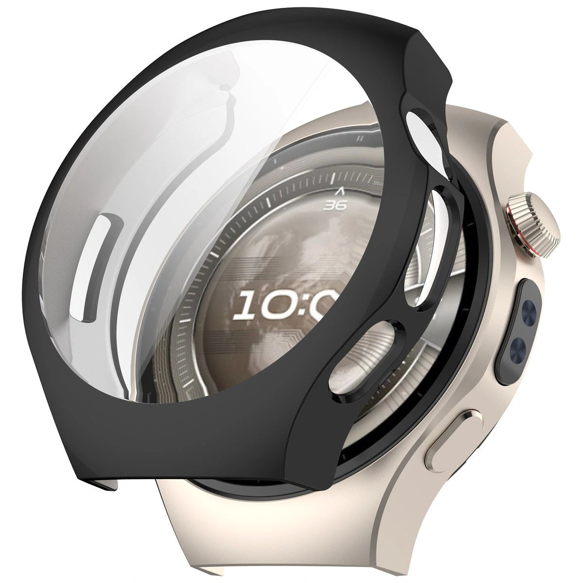 Schutzhülle für Huawei Watch 5 42mm, Bizon Case Watch Felipe, Schwarz