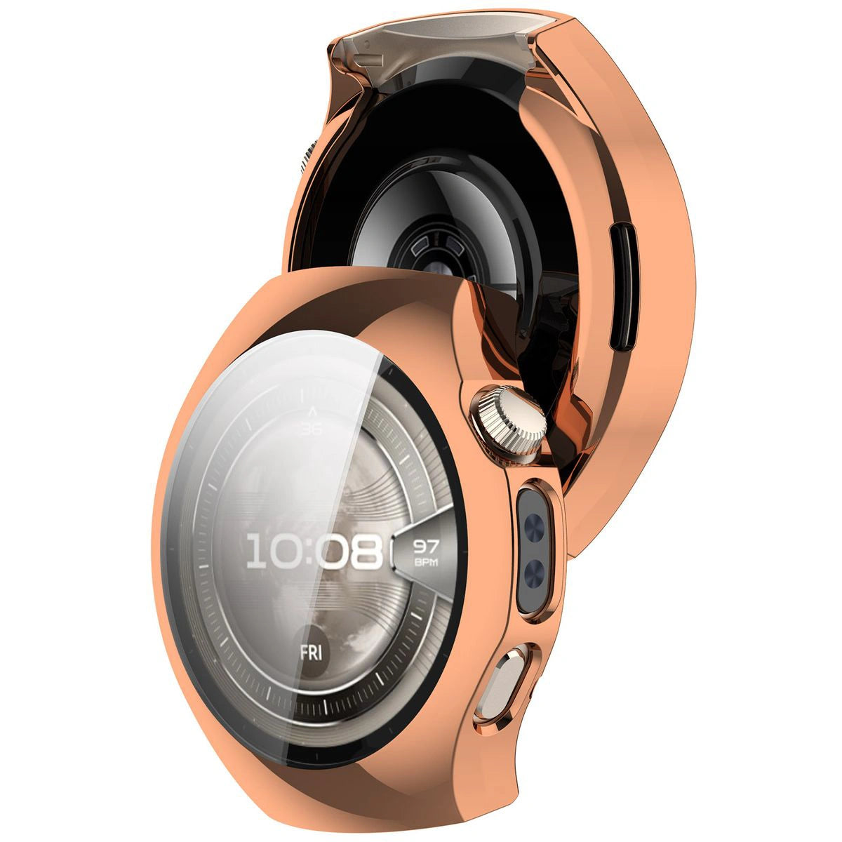 Schutzhülle für Huawei Watch 5 42mm, Bizon Case Watch Felipe, Rosegold
