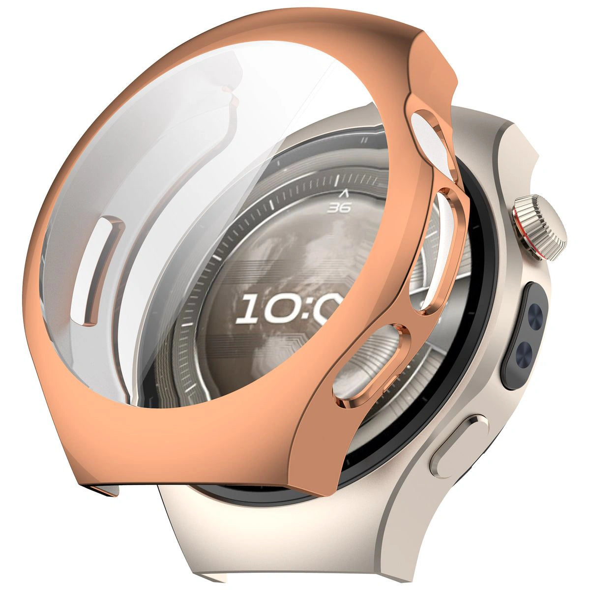 Schutzhülle für Huawei Watch 5 42mm, Bizon Case Watch Felipe, Rosegold