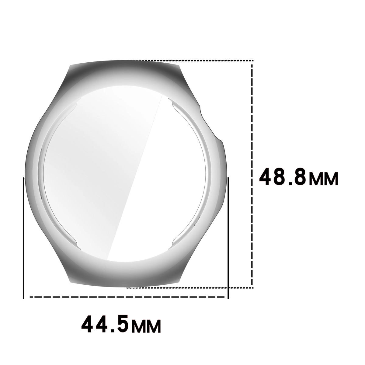 Schutzhülle für Huawei Watch 5 42mm, Bizon Case Watch Felipe, Silber