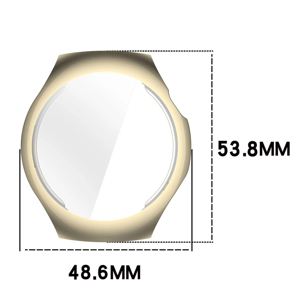 Schutzhülle für Huawei Watch 5 46mm, Bizon Case Watch Felipe, Gold