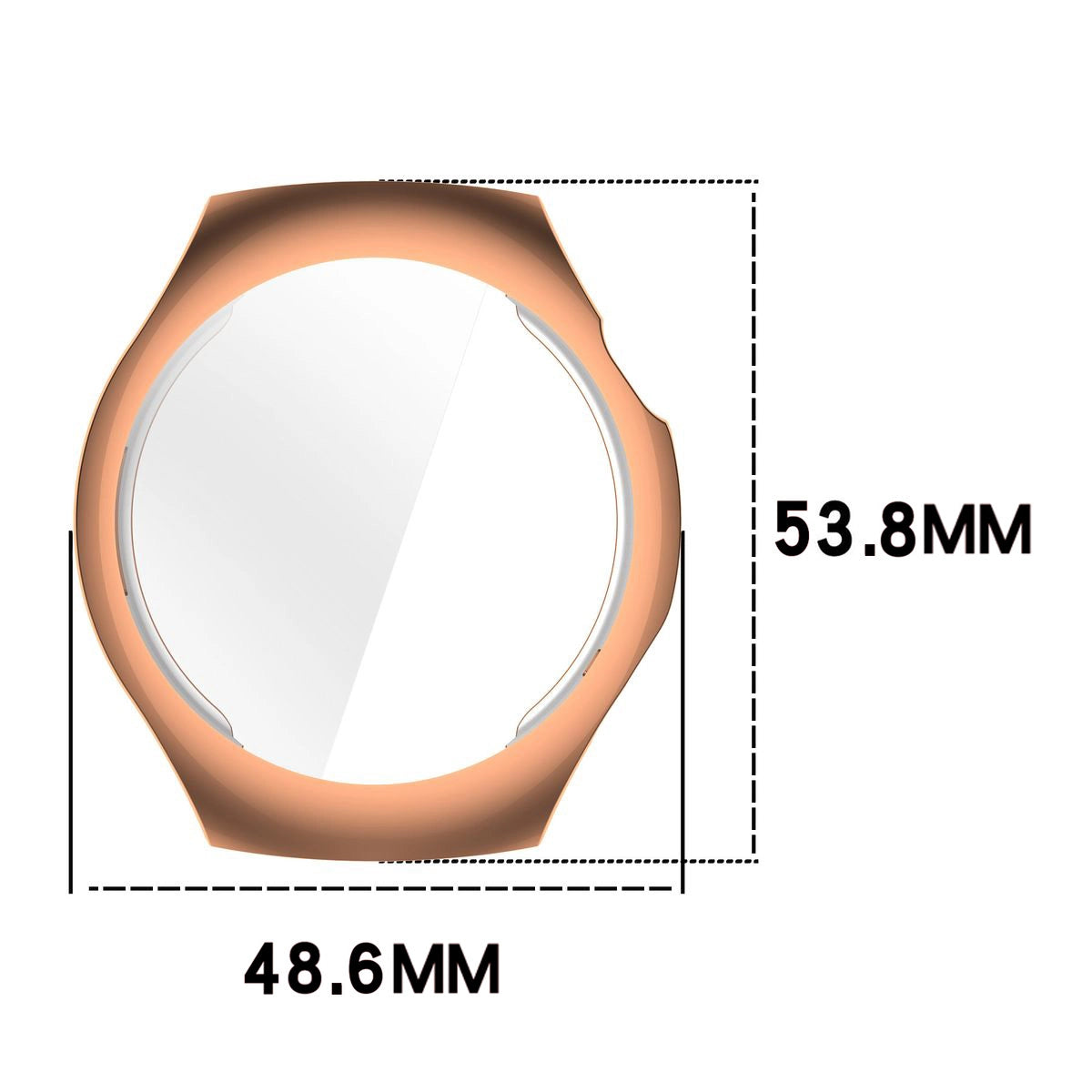 Schutzhülle für Huawei Watch 5 46mm, Bizon Case Watch Felipe, Rosegold