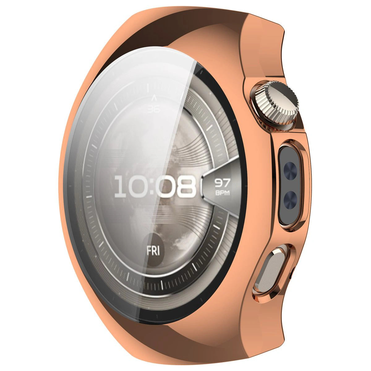 Schutzhülle für Huawei Watch 5 46mm, Bizon Case Watch Felipe, Rosegold