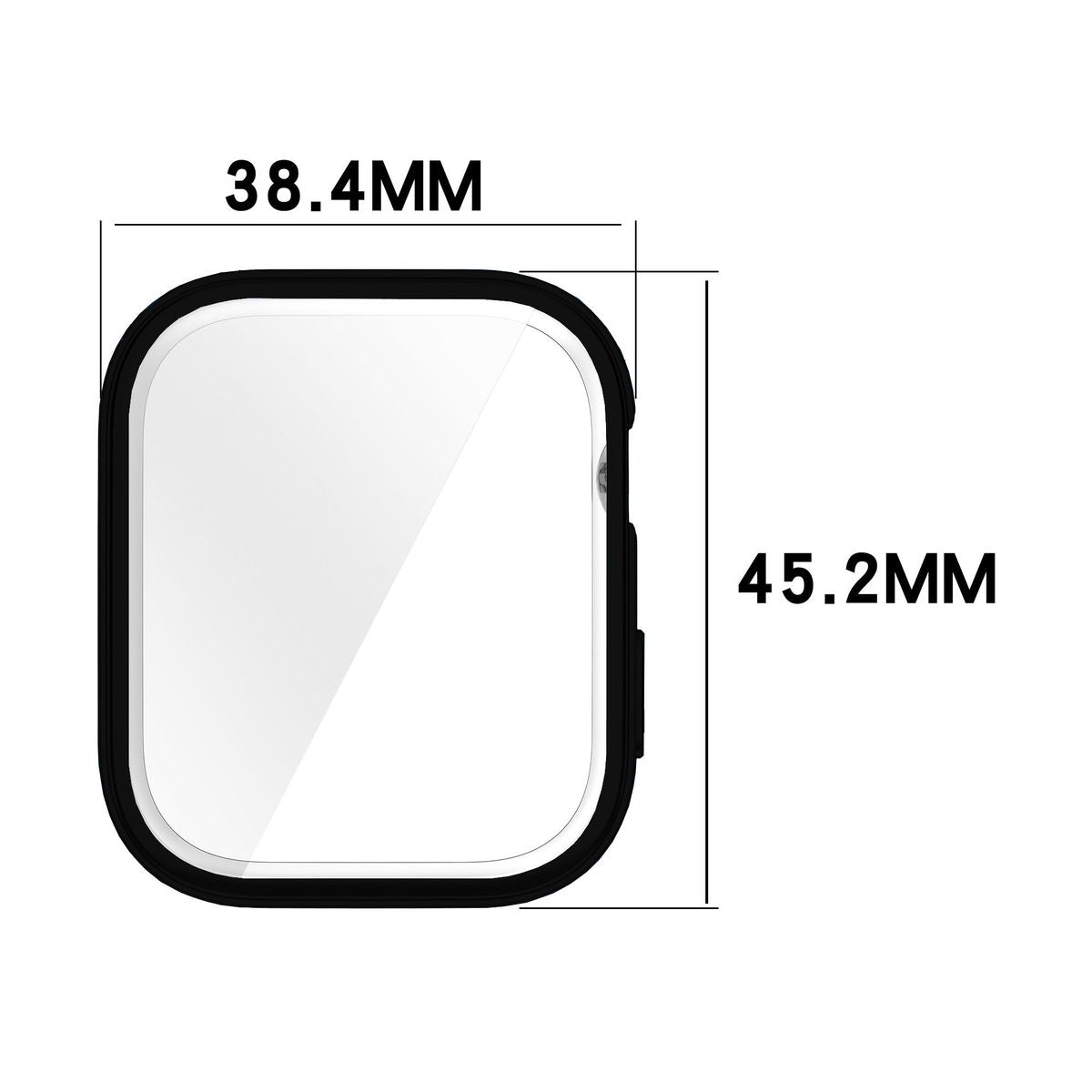 Schutzhülle für Huawei Watch Fit 3, Bizon Case Watch Felipe, Schwarz